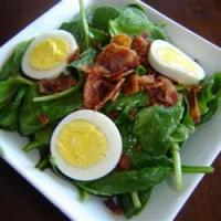 Wilted Spinach Salad image