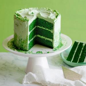 St. Patrick's Day Green Velvet Layer Cake_image