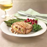 Apple, Goat Cheese and Pecan-Stuffed Pork Chops_image
