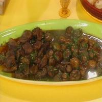 3 Tasty Tapas: Sherry-Garlic Beef, Sherry-Garlic Mushrooms, Grilled Chorizo image