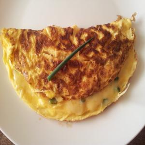 Cheese and Chive Omelet image