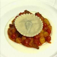 Maui Onion and Goat Cheese Tortellini with Currant Tomato and Porcini Sauce_image