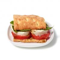 Almost-Famous Tomato, Basil and Mozzarella Flatbread Sandwiches image