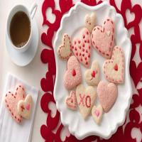 Strawberry Cream Cheese Heart Cookies image