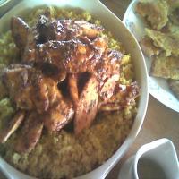 Grilled Moroccan Chicken With Curried Couscous_image