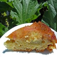 Lemony Rhubarb Upside-Down Cake image