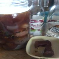 Pickled Sausage and eggs image