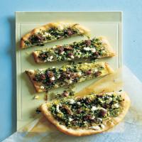 Flatbread Topped with Mint, Feta, and Lamb image