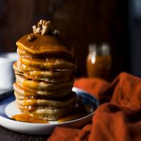 Pumpkin Pancakes with Pumpkin Maple Sauce image