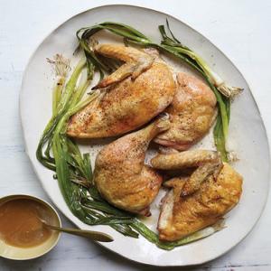 Roast Chicken and Scallions_image