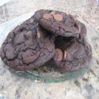 Triple Chocolate Cake Mix Cookies image