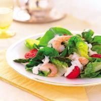 Bibb Lettuce with Shrimp, Asparagus, and Chive Aïoli image