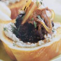 Fig, Caramelized Onion & Gorgonzola Crostini image