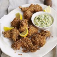 Crisp-fried rabbit with herb mayonnaise image
