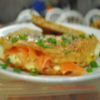 Smoked Salmon and Cream Cheese Omelet image