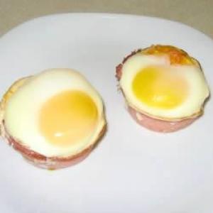 Baked Eggs in Canadian Bacon Cups image