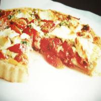 Fresh Tomato and Goats Cheese Quiche image