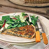Spinach, Pancetta, and Roasted Garlic Tart image