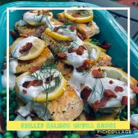 Grilled Salmon w/Dill Sauce_image