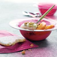Cardamom Cookies with Frozen Yogurt and Mango image