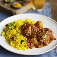 Cape Malay chicken curry with yellow rice_image