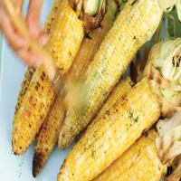 Grilled Corn with Cilantro Butter_image