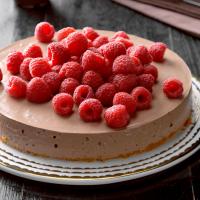 Chocolate and Raspberry Cheesecake image
