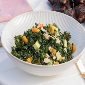 Grilled Kale Salad with Roasted Sungolds image