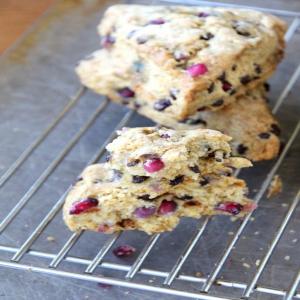 Pomegranate and Chocolate Chunk Scones_image