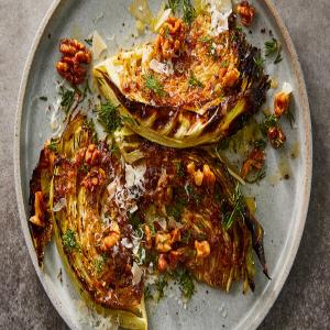Roasted Cabbage With Parmesan, Walnuts and Anchovies image