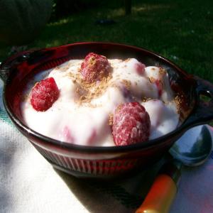 Quick and Healthy Raspberry Yogurt Treat image