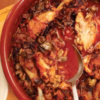 Braised Chicken With Salami and Olives image