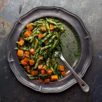 Pasta With Kale Pesto and Roasted Butternut Squash image