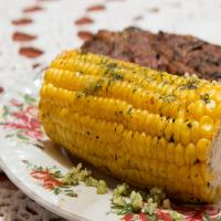 Grilled Corn with Garlic Dill Butter image