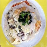 Spinach, Mushroom, and Four Cheese Lasagna image