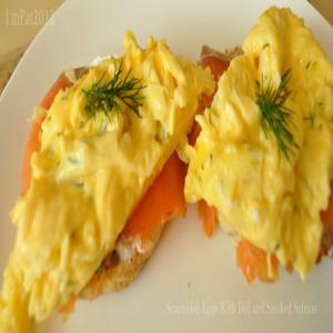 Scrambled Eggs With Dill and Smoked Salmon_image