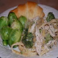 Chicken Fettuccine With Herb Cheese image