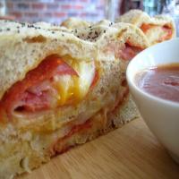 Meat and Cheese Stromboli image