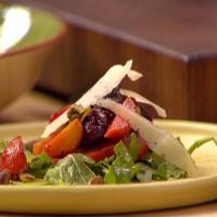 Roasted Beet Salad with Arugula, Pistachios and Shaved Pecorino image