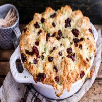 Easy Biscuit Appetizer with Brie, Blue Cheese & Cranberries image