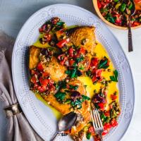 Pan Seared Swordfish With Olives And Capers_image