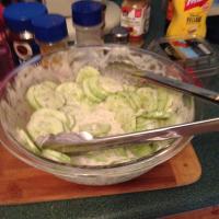 Creamy Garden Cucumber Salad image