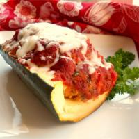 Italian Meatloaf in Zucchini Boats image