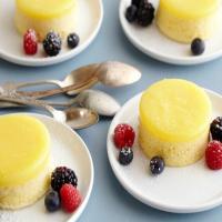 Lemon Pudding Cake with Fresh Mixed Berries image