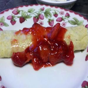 Low Carb Breakfast Crepes With Cheese Filling image