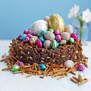 Chocolate tiffin Easter nest image