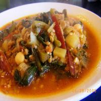 Portuguese Chourico and Kale Soup (Adapted from Rachael Ray) image