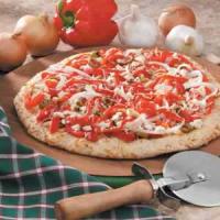 Roasted Garlic And Pepper Pizza image