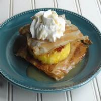 Grilled Pineapple Napoleons With Coconut Caramel Sauce image