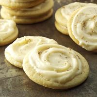 Frosted Eggnog Cutout Cookies image